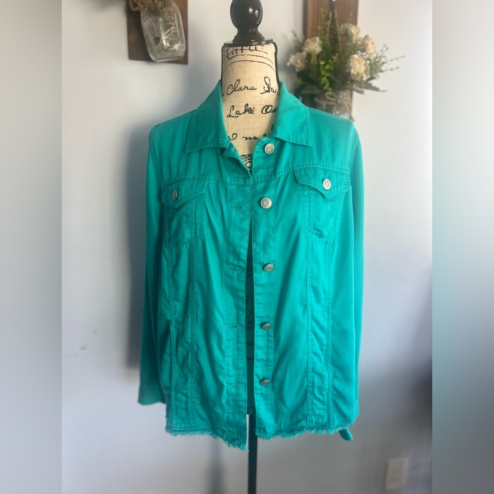 Chico’s Blazer Jacket Raw Hem Simple Basic Effort… - image 1